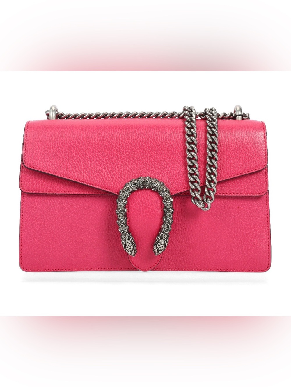 GUCCI Dionysus Calfskin Leather Crossbody Bag Pink